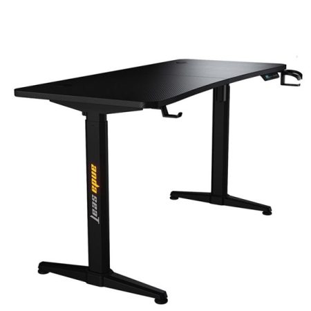 Anda Seat Terminator Electric Adjustable Carbon Fiber Texture RGB Gaming Desk Black