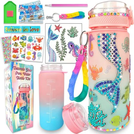 Decorate Your Own Water Bottle Kits for Girls DIY Arts and Crafts