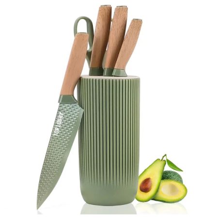 Kitchen Knife Set 6 Piece Sharp Knife Set for Kitchen Non-Stick and Non-Slip Chef Knife Set