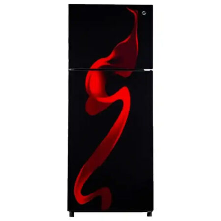 PEL Glass Door Freezer-on-Top Refrigerator 7 cu ft Red Blaze (PRGD-2200)