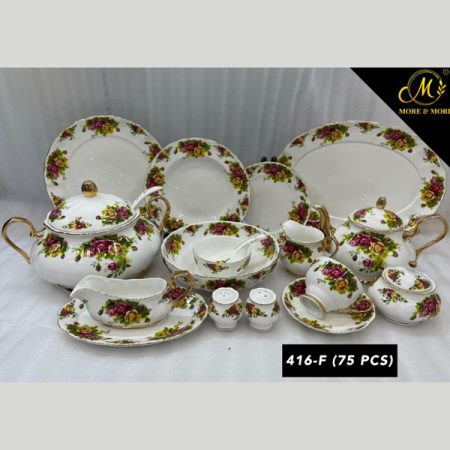Royal Albert 75 Pcs Dinner Set For 8 Person – 416-F