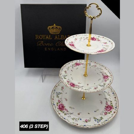 Royal Albert Three Tier Step Cake Stand – 406-F