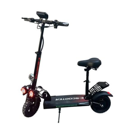 E-Scooter with Digital Meter with Quick Card Start Electric Scooter with Dual Shock Absorbers 48v 18Ah