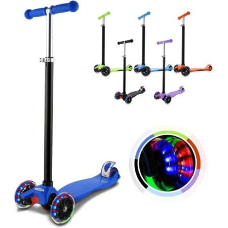 Kids Push Foldable Kick Scooty Light up Foldable Scooter