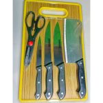 Stainless-Steel-Knives-Set-6-Pcs-with-Cutting-Board-Price-in-Pakistan