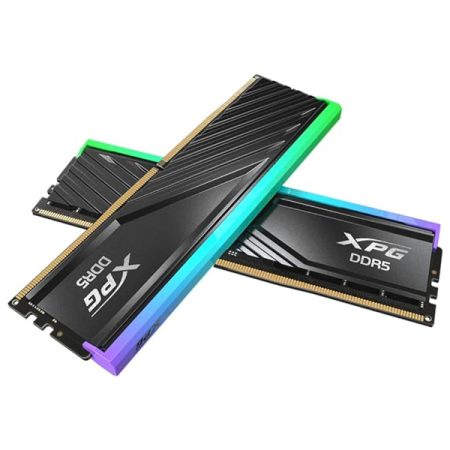 XPG Lancer Blade RBG DDR5 6000MHz CL30 64GB (2x32GB) PC5-48000 RAM 288-Pins UDIMM Desktop Memory Kit Black Heatsink