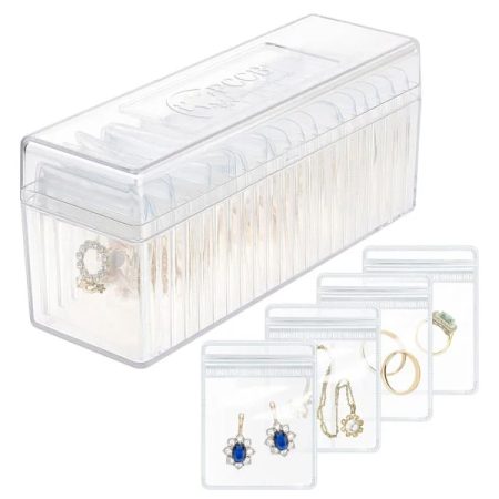 20 Pouch Portable Acrylic Jewelry Box Organizer