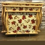 3 PCS WOODEN TRAY SET PRINTED