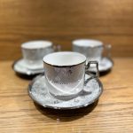 Fine Bone China Cup with Gifts Set and Royal Coffee Mug Tea Set of 6 Cup and Plate Small