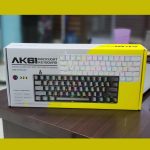 AK61 Hot Swappable Mechanical Keyboard 60% Layout, Hot Swappable keys easy to reinstall Keys, Blue Switches.