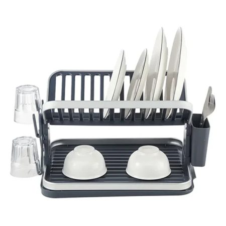 BINCA 2 TIER FOLDABLE DISH RACK