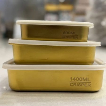 Durable Stainless Steel Food Storage Containers Set – Leak-Proof 600,1000,1400,ML