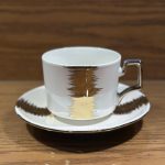 Fine Bone China Cup with Gifts Set and Royal Coffee Mug Tea Set of 6 Cup and Plate Small
