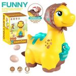Funny Egg Dinosaur Dancing Toy Light Music