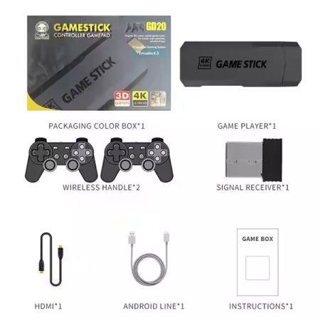 GD20 Game Stick 4K Output 64GB/128GB 4k Gamestick VAYAVA GD 20 Wireless Gamepad Video Game Console TV Gaming Stick Consolas De v
