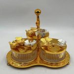 GOLDEN 3 PCS PARTITION JAR