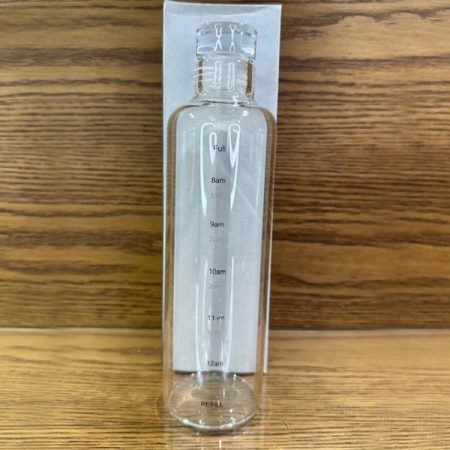 Glass Water Bottle Sports Fitness Student Cup 500 ml clear