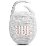 JBL Clip5 Ultra-portable Bluetooth Speaker with Carabiner (White) JBLCLIP5WHT