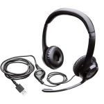 Logitech H390 Wired Headset for PC/Laptop, Stereo Headphones with Noise Cancelling Microphone, USB-A, In-Line Controls, Works with Chromebook  981-000406