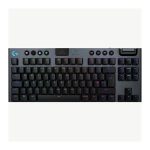 Logitech G915 X Lightspeed TKL Wireless Mechanical Gaming Keyboard, Double-Shot PBT Keycaps, Fully Programmable Keys, RGB Backlit Mac/PC Gaming Keyboards, Aluminum Finish, GL Clicky Switches, Black  920-012757
