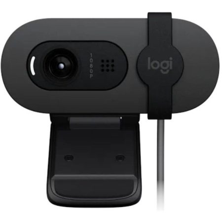 Logitech BRIO 105 FHD 1080p Business Webcam with Auto Light Balance | 960-001592 | Certified for Google Meet | Works with Chromebook | Privacy Shutter