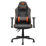 Cougar FUSION S Comfortable Multi-Purpose- Breathable PVC Leater Gaming Chair / Black-Orange. 3MFSLORB.0001