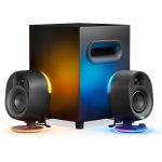 SteelSeries Arena 7 2.1 Bluetooth Gaming Speakers with RGB Lighting – Black  61542