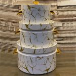 HOTPOT SET EXCLUSIVE 3 PCS SET WHITE MARBLE