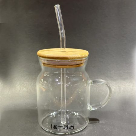 ICE TEA GLASS WITH HANLDE 400ML