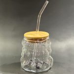 ICE TEA GLASS WITH STRAW BIG BUBBLY