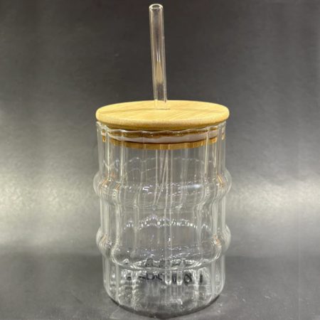 ICE TEA MUG WITH STRAW BIG WITH LID CAPSULE - LINING
