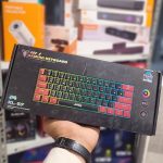 JeDEL Wired Mechanical Rainbow Gaming Keyboard KL-69 , for computer and lap top (black/red) RGB Full size with 61 Keys , cable USB type - C , Speed interface , blue switch, . It can be used at home, office and personal use.