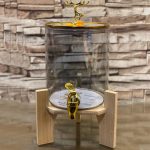 JUICE-BUCKET-GLASS-DISPENSER-GOLDEN-SMOKE-CLEAR-3.6-LITER-Price-in-Pakistan