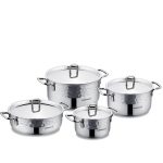 KORKMAZ ERNA Cookware Set Inox 8 Pcs