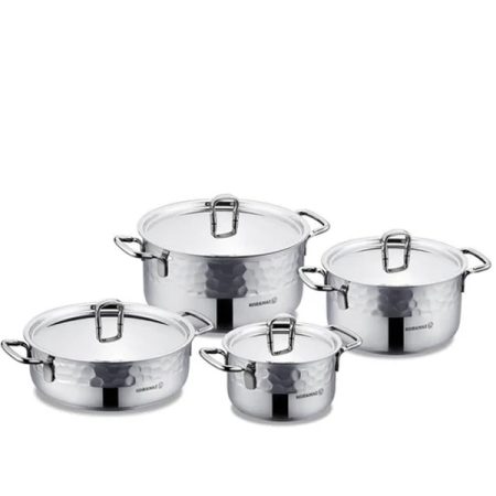 KORKMAZ ERNA Cookware Set Inox 8 Pcs