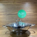 KORKMAZ PERLA Wok With Glass Lid 28 x 8.5 cm