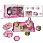 Kids Simulation Teapot Afternoon Tea Tea Cup Tea Set 15pcs a Variety of Patterns Optional Play House Kitchen Set Girls Toys