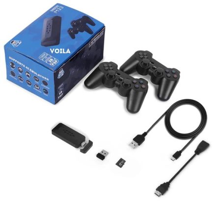 M33 4K HDMI Gaming Stick with 33,000 Games & Dual 2.4G Wireless Controllers