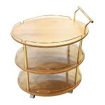 Oval-Tea-Trolley-Nature-Wood-606-E02-Price-in-Pakistan