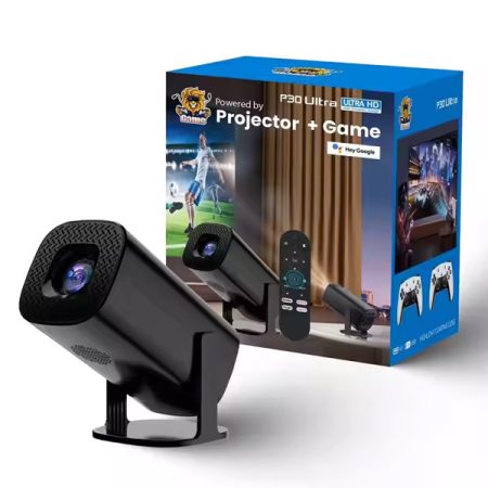 P30 Ultra Video Game Projector 8GB 15000+retro Games Support 1080P Decoding WiFi Home Outdoor Smart Android 11 Projector