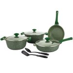 Prestige Essentials Nonstick Cookware Sets Granite Induction Safe – 9pcs -` 80990