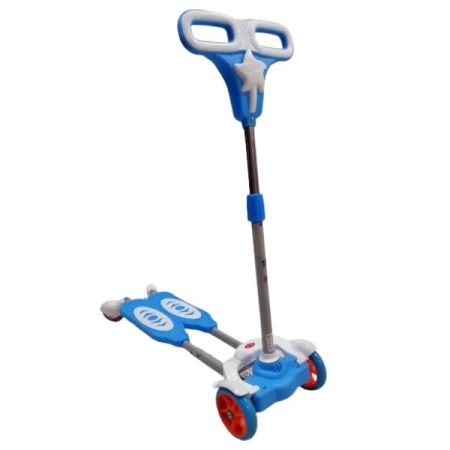4 Wheels Kids Kick Scooter with Light Music