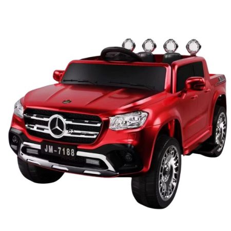 12V Mercedes Ride On Car Kids Electric 4×4 Rechargeable Children Pickup Electric Cars Remote Control with Leather Seat