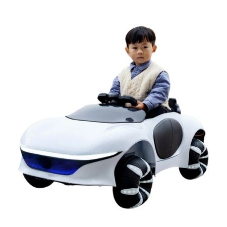 New Electric Car Four-Wheel Automobile Belt Remote Control Seated Baby’s Toy Car Four-Wheel Drive Swing High-End