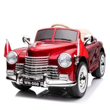 12V Ambassador Electric Kids Ride On Retro Car RC w/Music & Lights