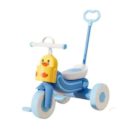 Tricycle Little Yellow Duck Pedal Car For Baby Multi-functional Light And Music Trolley