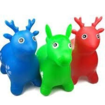 Musical Inflatable Jumping Animals for Kids with Light Music Cow , Horse , Deer