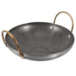Stainless Steel Saute Fry Pan with Enameled Nonstick Surface 8-Inch