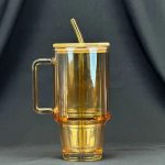 Tumbler-Glass-Cup-600ml-with-Bamboo-Lid-&-Straw-Price-in-Pakistan