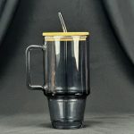 Tumbler-Glass-Cup-600ml-with-Bamboo-Lid-&-Straw-Price-in-Pakistan